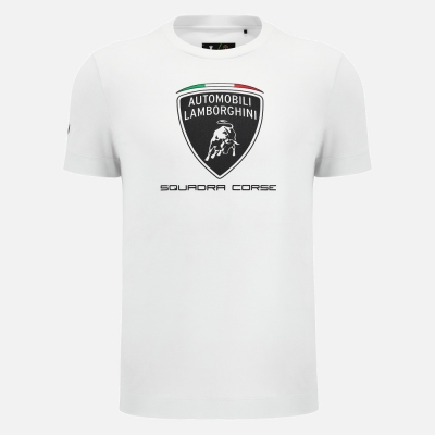 LAMBORGHINI T-SHIRT BIANCA LOGO