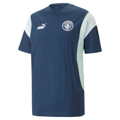 MANCHESTER CITY ARCHIVE NAVY T-SHIRT 2022-23