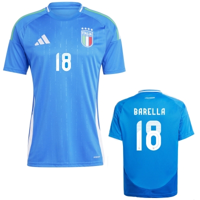 ITALIA FIGC BARELLA JUNIOR HOME SHIRT 2024-25