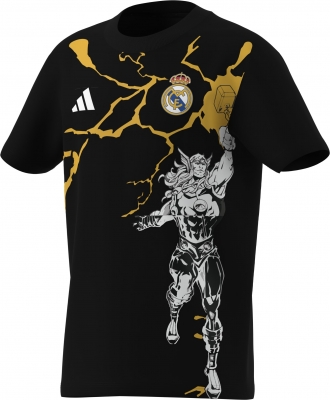 REAL MADRID T-SHIRT BAMBINO NERA AVENGERS 2025-26