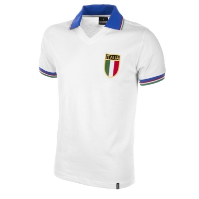 ITALIA FIGC VINTAGE WHITE SHIRT 1982