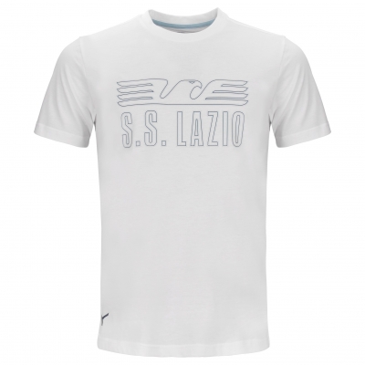 SS LAZIO FAN WHITE T-SHIRT 2024-25