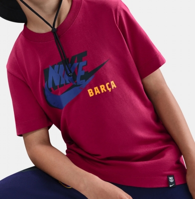 BARCELLONA T-SHIRT BAMBINO ROSSA 2025-26