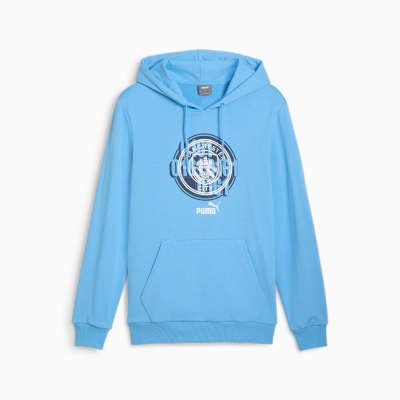 MANCHESTER CITY HOODY BLUE SWEAT 2024-25