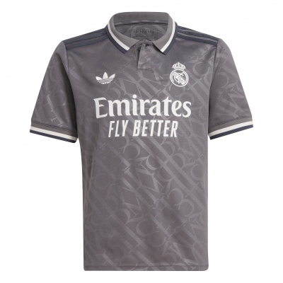 REAL MADRID MAGLIA BAMBINO GRIGIA 3RD 2024-25