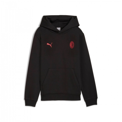 AC MILAN JUNIOR HOODY BLACK SWEAT 2025-26