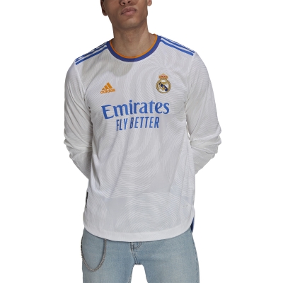 REAL MADRID AUTHENTIC MATCH HOME SHIRT long sleeves 2021-22
