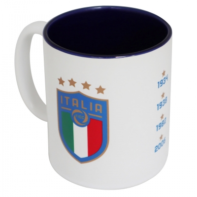 ITALIA FIGC WHITE MUG