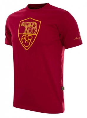 AS ROMA T-SHIRT HERITAGE ROSSA