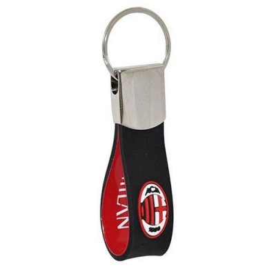 AC MILAN RUBBER and METAL KEYCHAIN