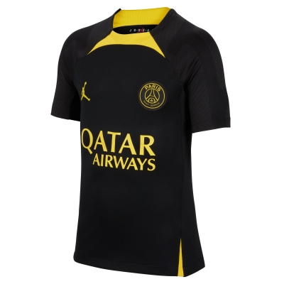 PSG JUNIOR TRAINING JORDAN BLACK SHIRT 2022-23