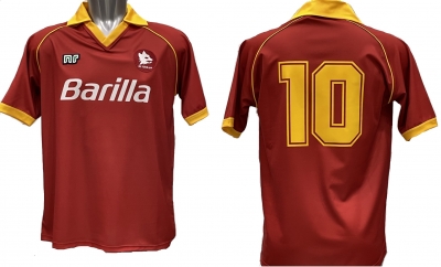 AS ROMA RETRO VINTAGE HOME GIANNINI SHIRT 1990-91