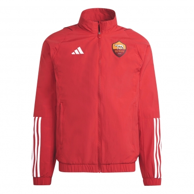 AS ROMA PRESENTATION RED JACKET 2023-24