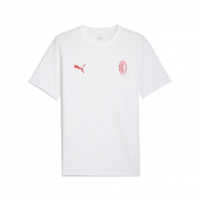 AC MILAN ESSENTIAL WHITE T-SHIRT 2025-26