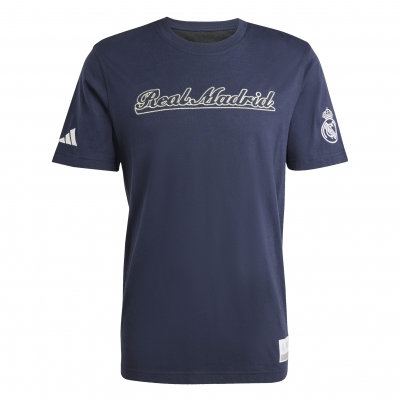 REAL MADRID US NAVY T-SHIRT 2025-26