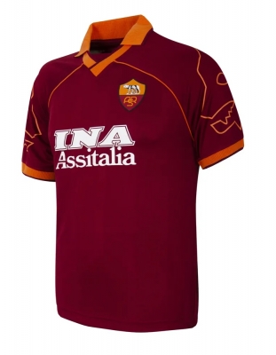 AS ROMA MAGLIA RETRO VINTAGE HOME 1999-2000