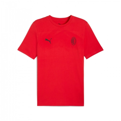 AC MILAN JUNIOR ESSENTIAL RED T-SHIRT 2025-26