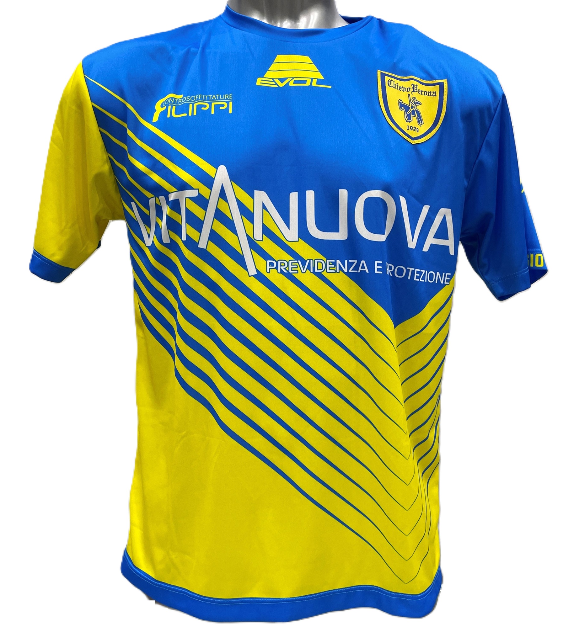 Maillot D'entraînement Chievo Verona Lotto - Taille L - Bleu - Occasion