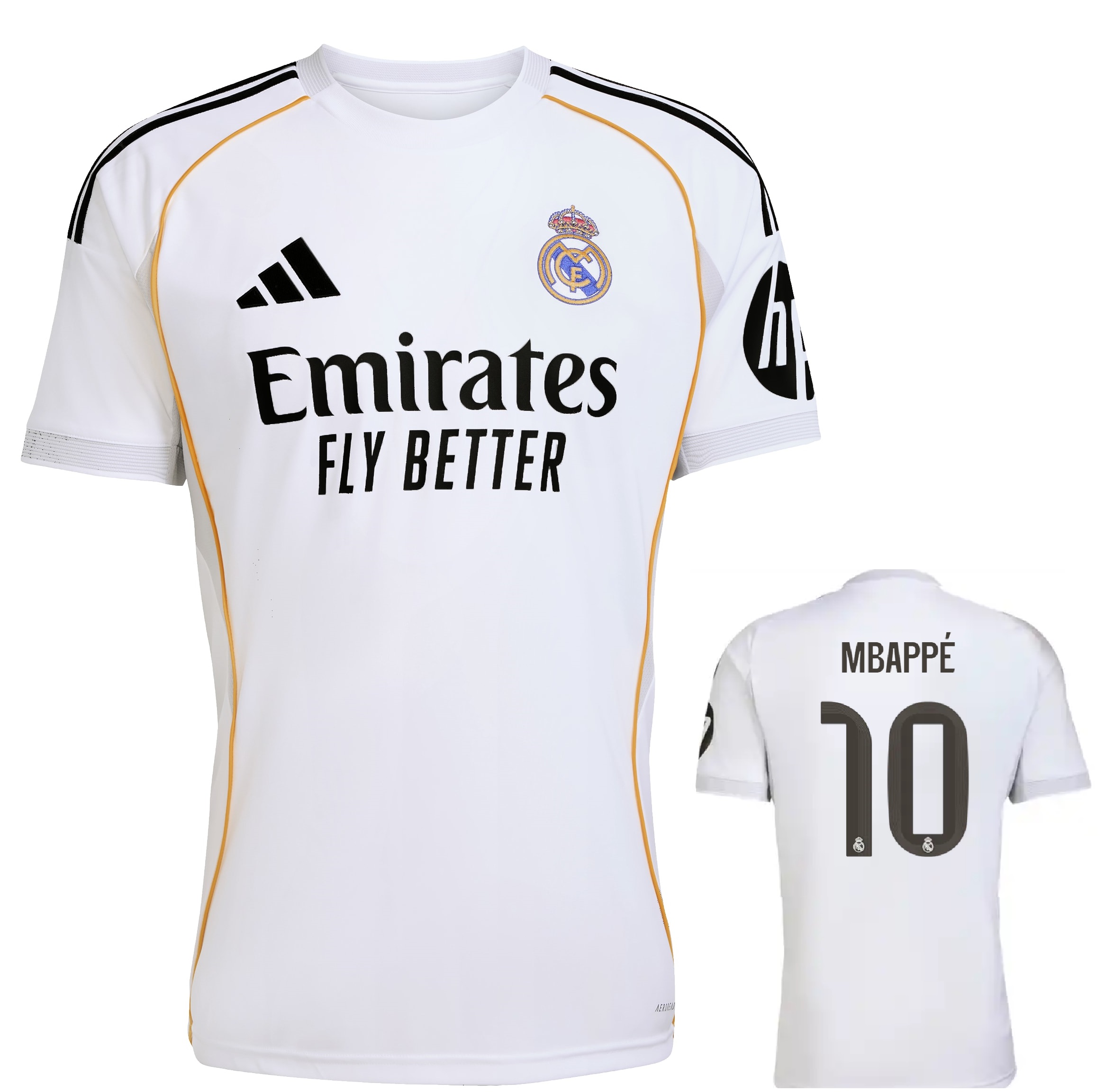 Casquette Real Madrid – Blanche, Visière, Officielle, Réglable, Neuve