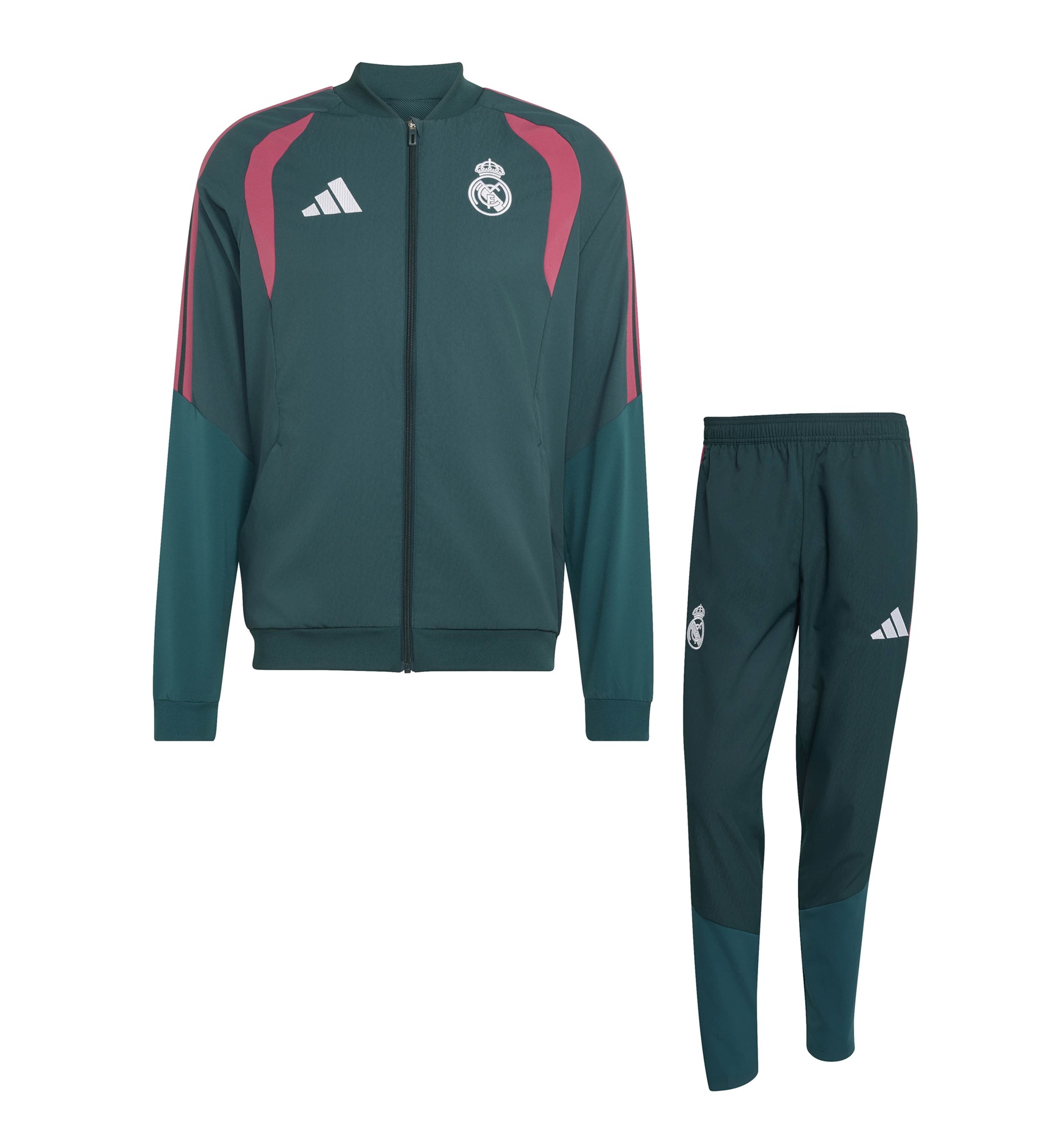 REAL MADRID WOVEN GREEN TRACKSUIT 2026-27 | CalcioItalia.com