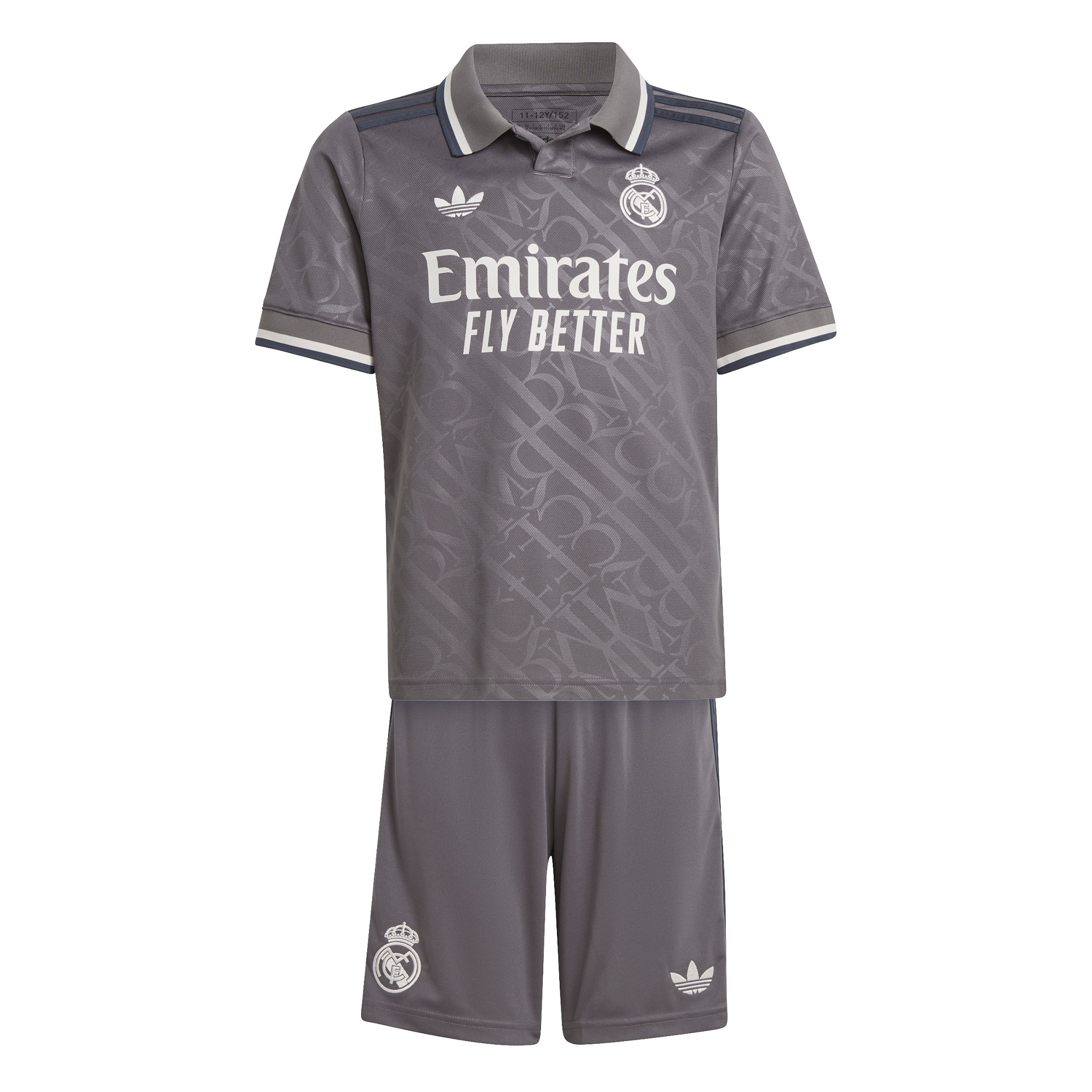 REAL MADRID JUNIOR 3RD GREY KIT 2024-25 | CalcioItalia.com