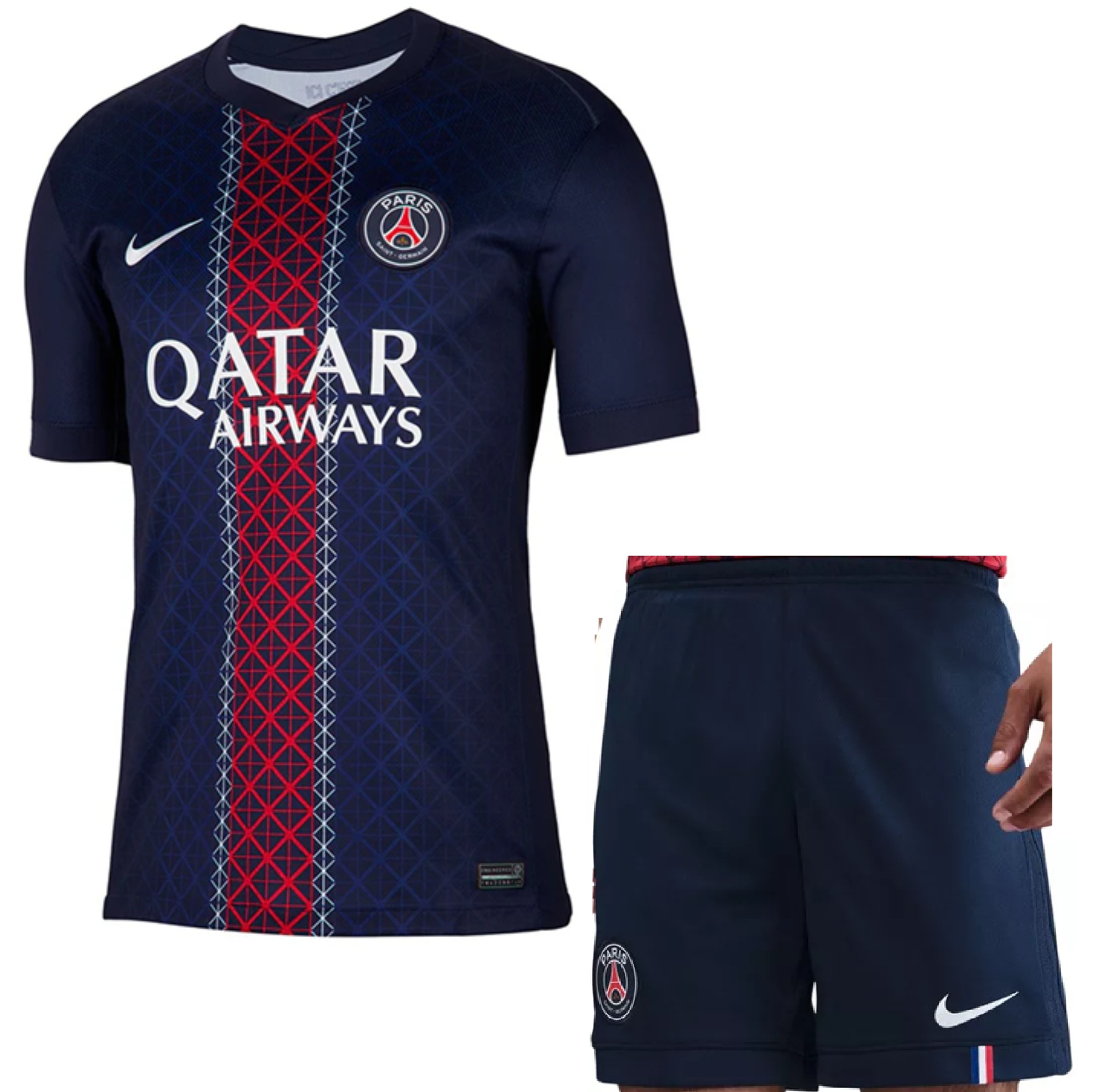 Nike Performance PARIS SAINT-GERMAIN 2025/26 STADIUM HOME - Maglia da calcio - midnight navy/white/blu scuro