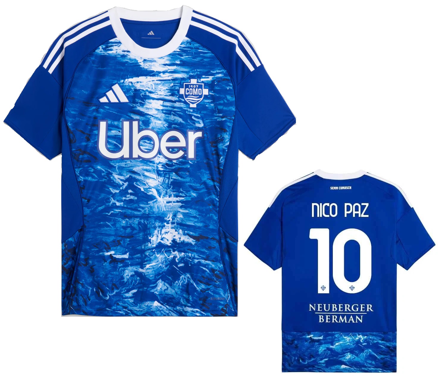 COMO CALCIO NICO PAZ HOME SHIRT 2025-26 | CalcioItalia.com