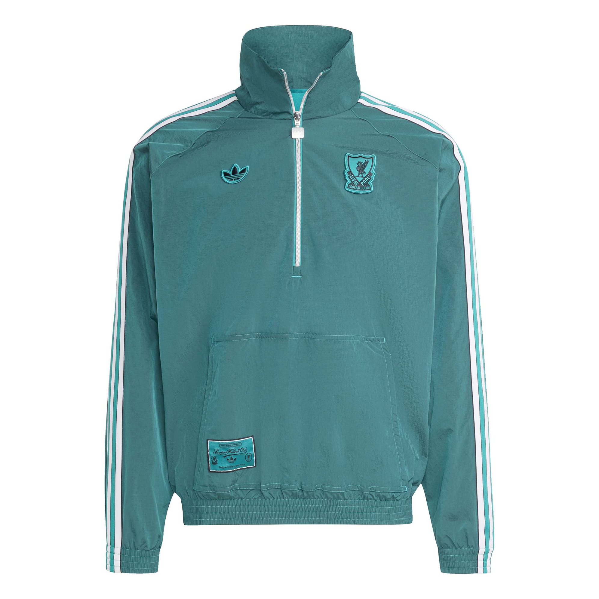 LIVERPOOL HALF ZIP TERRACE ICONS JACKET 2025-26 | CalcioItalia.com